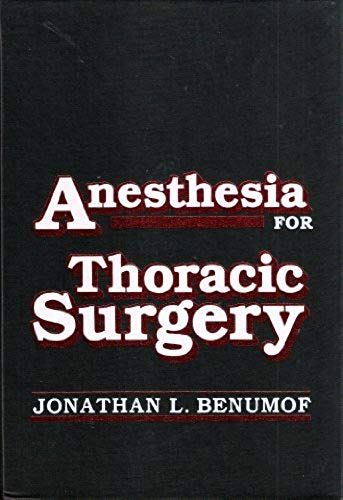 Anaesthesia For Thoracic Surgery