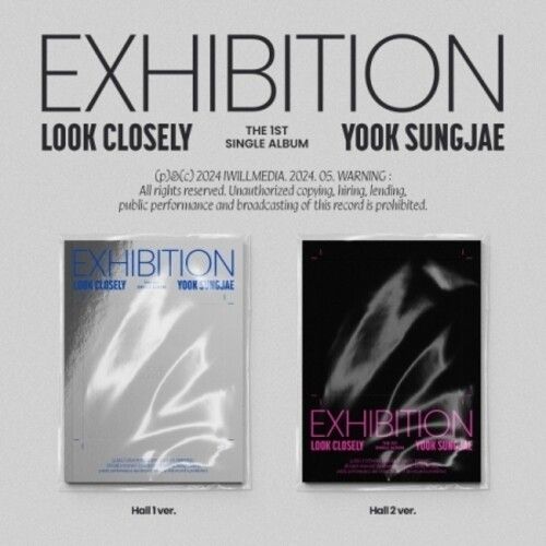 Yook Sung Jae - Exhibition : Look Closely - Random Cover - Incl. 80pg Photobook, Lyrics Booklet, Postcard Set, Sticker, Film Photo + Photocard [Compact Discs] With Booklet, Postcard, Photo Book, Photos, Stickers, Asia - Import
