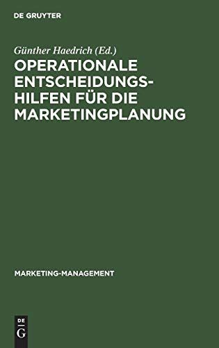 Operationale Entscheidungshilfen Für Die Marketingplanung