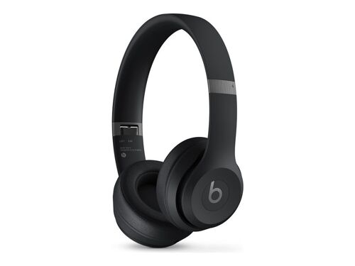 Beats Solo 4 - Écouteurs avec micro - sur-oreille - Bluetooth - sans fil - jack 3,5mm, USB-C - isolation acoustique - noir mat