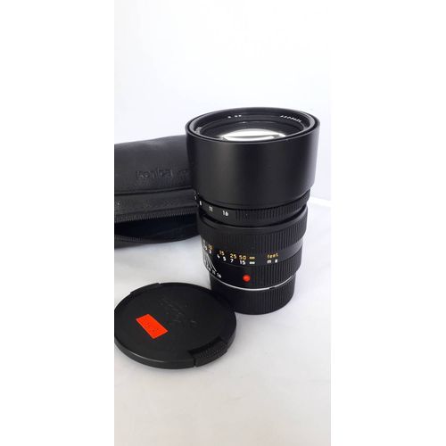 LEICA SUMMICRON-M 1:2 90 mm E55 LEITZ NOIR