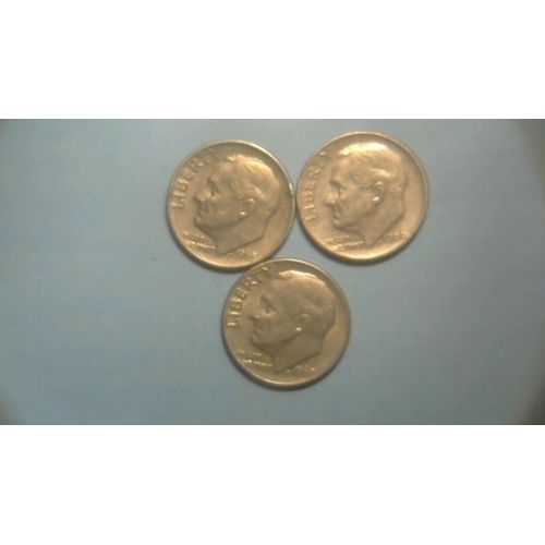 Usa Lot One Dime 1965-1966-1967