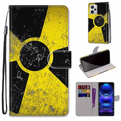 Saturcase Coque Pour Xiaomi Redmi Note 12 Pro Plus / Pro+, Beau Pu Cuir Magnétique Flip Portefeuille Support Porte-Carte Dragonne Protecteur Housse Étui Pour Xiaomi Redmi Note 12 Pro Plus / Pro+ (Dh-6)