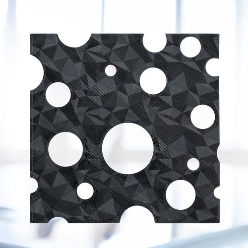 PEO (Motif Diamant) & PET (Motif Fibre de Carbone) Plaque de construction pour imprimante 3D Compatible avec Bambu lab A1 P1P X1C 257mm