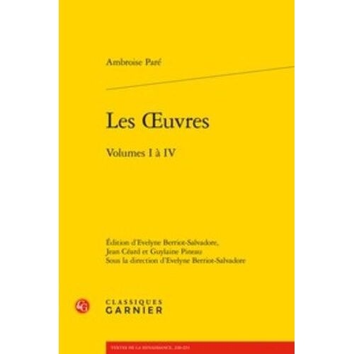 Les Oeuvres - Volumes I À Iv