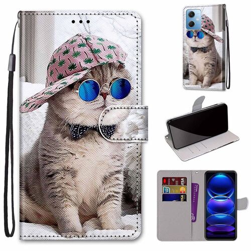 Saturcase Coque Pour Xiaomi Redmi Note 12 5g, Beau Pu Cuir Magnétique Flip Portefeuille Support Porte-Carte Dragonne Protecteur Housse Étui Pour Xiaomi Redmi Note 12 5g (Dh-4)