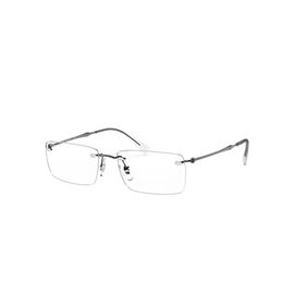 Ray-Ban Rb8755 Optics  Monture Gunmetal Verres Transparents Polarisé 56-17 