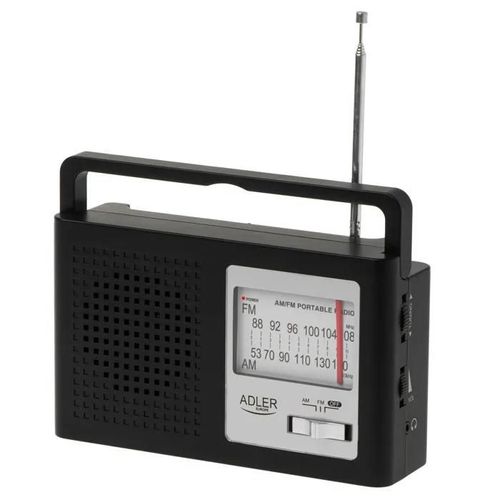 Radio - Adler - AD 1909 - AM/FM - Portable - Antenne télescopique - Alimentation secteur/batterie