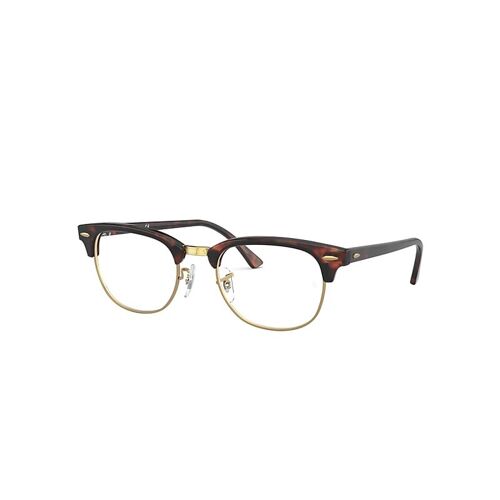 Ray-Ban Clubmaster Optics  Monture Fausse Écaille De Tortue Verres Transparents 49-21 