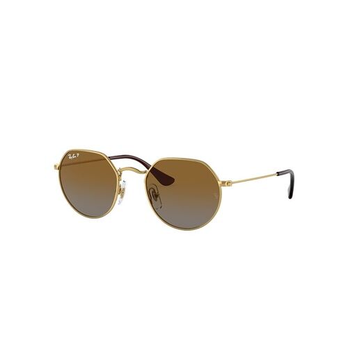 Ray-Ban Jack Kids Lunettes De Soleil Monture Or Verres Marron Polarisé 47-19 