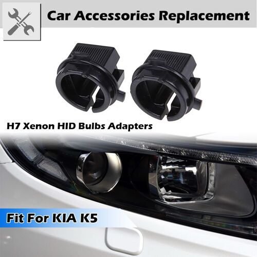 Adaptateur De Phare H7 Ampoules Au Xénon Hid, Base De Douille Adaptée À Kia K5, Accessoires De Modification De Phare De Voiture, Support De Lumière