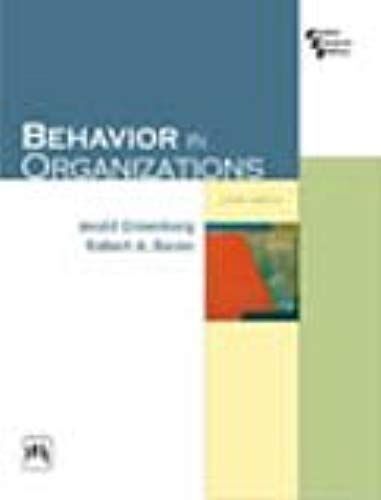 Behavior In Organizations (Ninth Economy Edition) (Ninth)