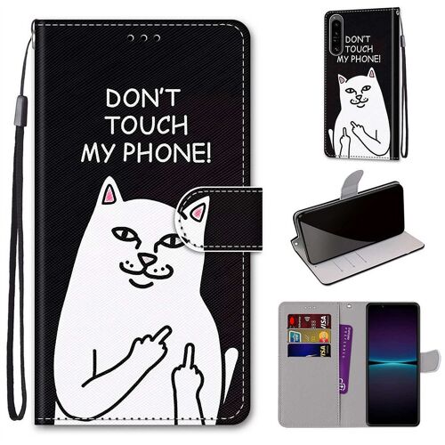 Saturcase Coque Pour Sony Xperia 1 Iv 2022, Beau Pu Cuir Magnétique Flip Portefeuille Support Porte-Carte Dragonne Protecteur Housse Étui Pour Sony Xperia 1 Iv 2022 (Dh-5)