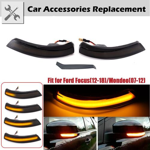 Riming ¿ Clignotant Dynamique Led Pour Ford Focus 2 3 Mk2 Mk3 Mondeo Mk4, Indicateur De Rétroviseur, Lampe Séquentielle
