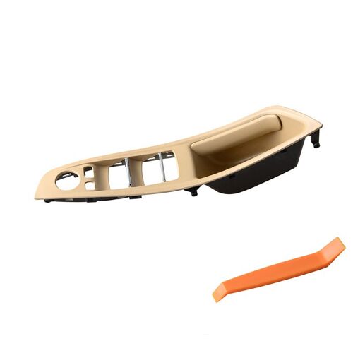 Panneau De Poignée De Porte Intérieur De Voiture Adapté À La Bmw Série 5 F10 F11, Conduite À Gauche, Lhd Marron Beige Noir, Couverture De Garniture De Vitre Électrique