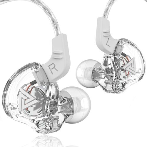 QKZ AK6-Écouteurs filaires en cuivre, oreillettes de sport, course, sauna, basse stéréo, casque de musique, 3.5mm, avec micro