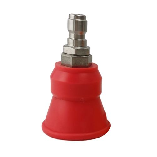 Buse de odorà eau haute pression,manchon anti-éclaboussures,buse de ventilateur,pulvérisateur de laveuse en acier inoxydable,1/4 embouts de nettoyeur haute pression à prise rapide - Type Rouge