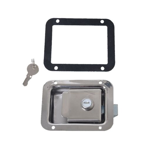 Voyage Remorque Rv Camper Carte Paddle Loquet Poignée Flash Serrure Argent