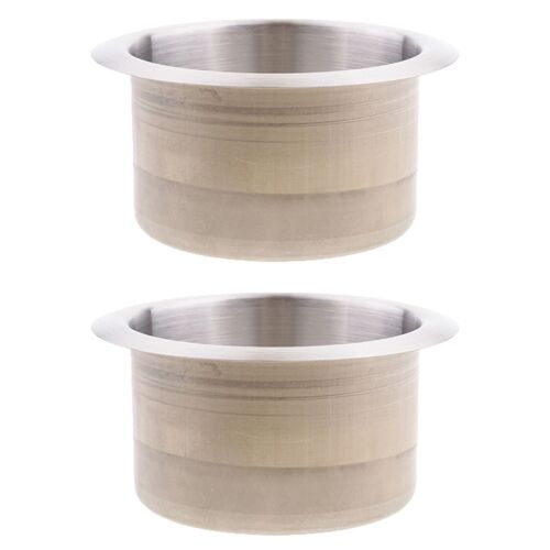 Boisson En Acier Inoxydable | 2 Pièces, Gobelet Encastré, Porte-Boisson Pour Bateau De Marine Camping-Car 85x55mm