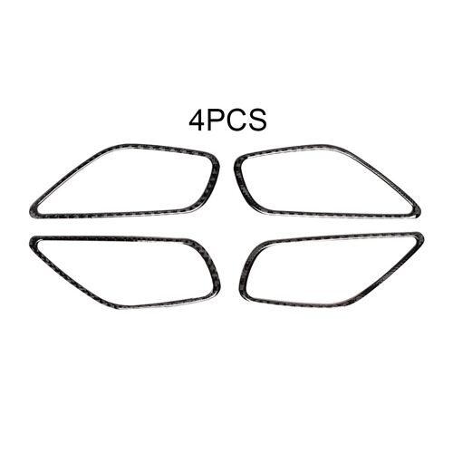 Pièces De Rechange Pour Poignées Intérieures Avant Et Arrière De Mazda 3 Axela 2017 ¿ 2018, 4 Pièces/Ensemble, Autocollants En Fiber De Carbone