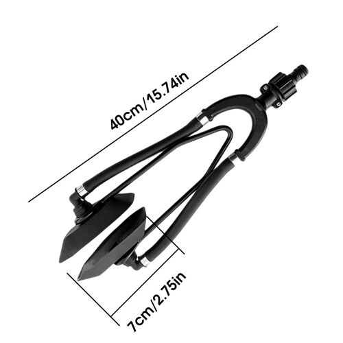Moteur De Bateau À Double Alimentation En Eau, Design À Double Entrée, Protège-Oreilles, Connexion Rapide, Accessoires De Bateau, Noir