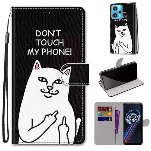 Saturcase Coque Pour Realme 9 Pro Plus, Beau Pu Cuir Magnétique Flip Portefeuille Support Porte-Carte Dragonne Protecteur Housse Étui Pour Realme 9 Pro Plus (Dh-5)