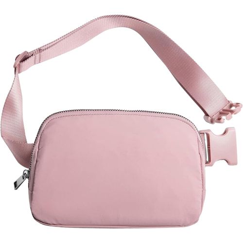 Sjzg-Sac Banane, Unisexe Mode Sac De Hanche Légers Sac De Ceinture Avec Sangle Réglable Pour Course Voyage Vélo (Rose)