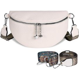 SJZG-Sac Banane Femme Chic, Cuir Pu Imperméable Sacs Banane Ville Mode Noir Sacoche Banane Pour Femme Shopping Soirée Voyage Randonnée