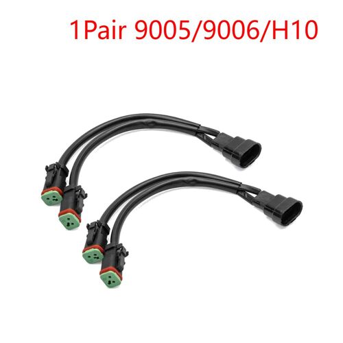 Adaptateur Universel Pour Prise De Lumière De Travail, Rallonge De Lampe Frontale De Voiture Étanche Ip68, Câblage, Câble De Lampe De Travail, Deutsch Dt, 12v, 2 Pièces