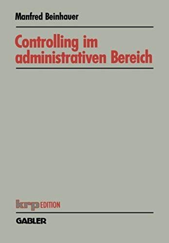 Controlling Im Administrativen Bereich