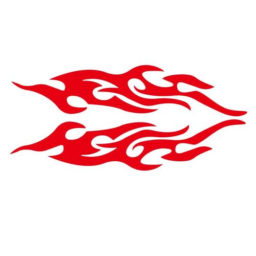 Autocollant De Couverture De Rétroviseur Flamme Modifiée, Décalcomanies À Rayures, Capot De Pare-Chocs, Couverture De Tête, Style