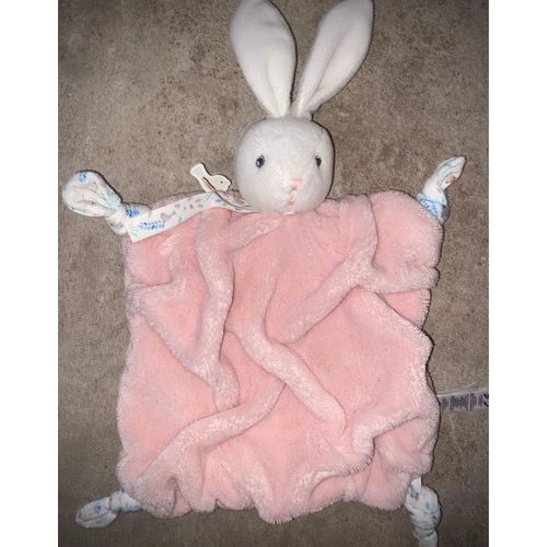 Doudou Lapin Rose Kaloo Plume Jouet Bébé Peluche Naissance Animal Soft Toy Comforter Pink Bunny 