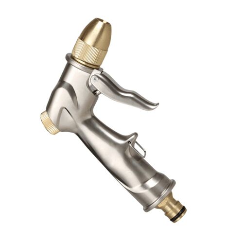 Buse D'arrosage De Tuyau D'arrosage De Jardin Pour Voiture, Outils À Main Durables, Haute Pression, Lavage De Voiture Multifonction, Pulvérisation De Pelouse, 5 Modes