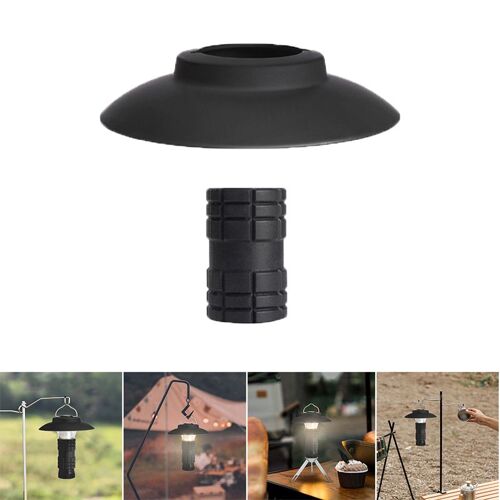 Lampe de poche anitilislip en Silicone, 2 pièces, coquille enduite de torche de Camping, abat-jour en forme de phare, équipement d'extérieur pour objectif zéro
