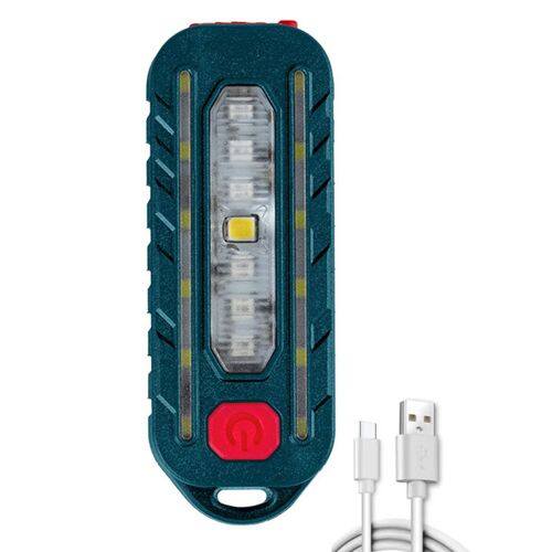 Phares De Vélo Rechargeables, Lampe D'avertissement Portable D'extérieur, Polyvalent, Étanche, Équipement De Cyclisme Réglable À 5 Niveaux