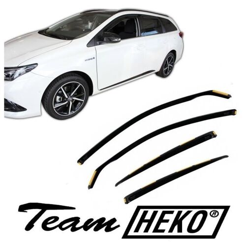 Déflecteurs D'air - J&j Automotive - Heko - Fumé - Installation Facile - Pour Toyota Auris 2