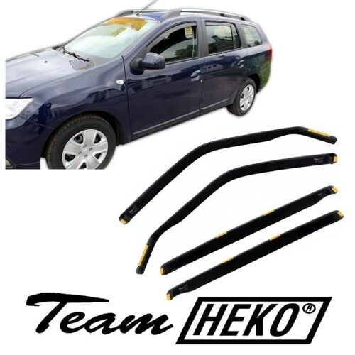 Déflecteurs D'air - J&j Automotive - Dacia Logan Mcv 2013-2020 - Fumé - Acrylique Renforcé - Installation Facile