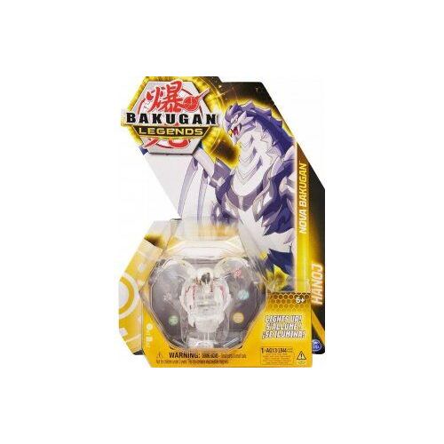 Coffret Bakugan - Pack Legends Hanoj : Boule Transparente Figurine - Nova Série 4 - Set Jouet Garçon et Carte animal