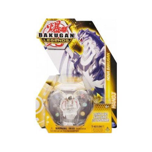 Coffret Bakugan - Pack Legends Hanoj : Boule Transparente Figurine - Nova Série 4 - Set Jouet Garçon Et Carte Animal