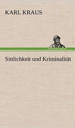 Sittlichkeit Und Kriminalität