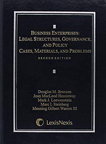 Business Enterprises: Legal Structures, Governance, And Policy