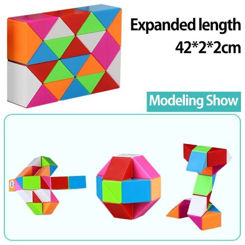 Jouet Fidget : Serpent Cube Twist Puzzle Serpent Magique Collection De Jouets Sensoriels