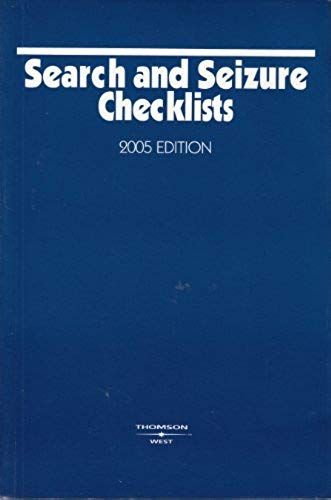 Search And Seizure Checklists