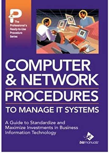 Computer & Network Procedures To Manage It Systems (Hardback) - Common