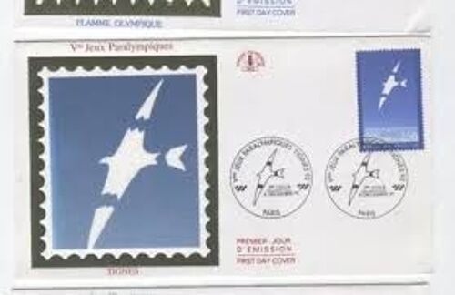 Enveloppe Premier 1er Jour D'émission - Philatélie - 5e Jeux Paralympiques Tignes 1992 - Paris 6 Décembre 1991
