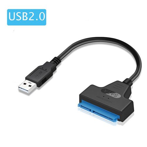 Câble SATA vers,jusqu'à 6 Gbps pour disque dur externe HDD SSD 2.5 pouces,adaptateur SATA 3 22 broches USB 3.0 vers SMirette III - Type 25CM USB 2.0