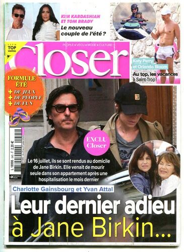 Closer - N°945 : Charlotte Gainsbourg Et Yvan Attal Leur Dernier Adieu A Jane Birkin...