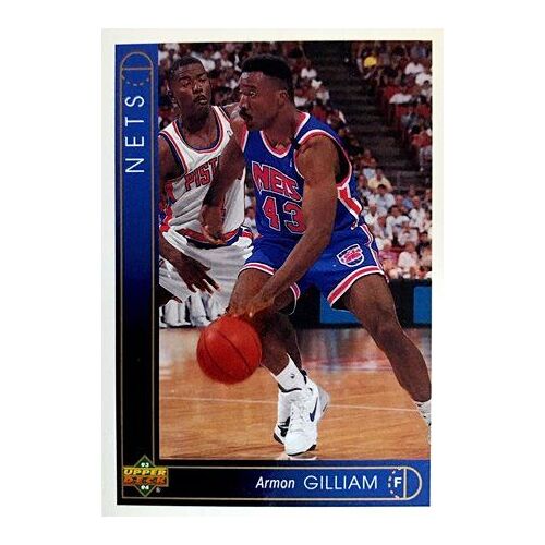 418 Armon Gilliam - New Jersey Nets - Carte Upper Deck Nba 1993
