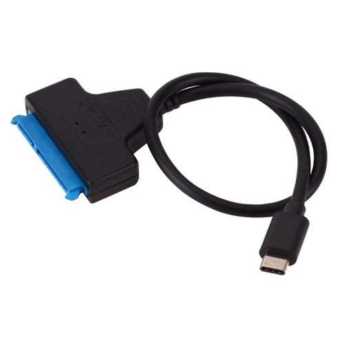 câble Sata 3 vers type-c USB 3.1 vers adaptateur SATA jusqu'à 6 Gbps,supporte un disque dur SSD de 2.5 pouces,22 broches - Type Type-C SATA Cable-SATA to Type-C
