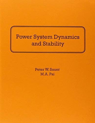 Power System Dynamics And Stability
